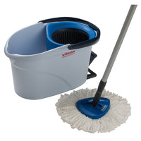 Marino UltraSpin Mini Mop Kit-Ergonomic spin wringer is operated by a foot pedal-no strain on the back or wrist
