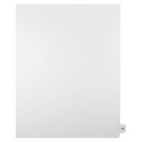 Mark Maker Legal Exhibit Index Tab White Single Tabs, 1/15th Cut, Letter Size, No Holes, Number 75, 25 Pack-White Single Tabs, 1/15th Cut