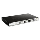D-Link Smart Managed 24-Port Gigabit PoE Switch with 4 Combo SFP Slots (DGS-1210-28MP)-24x 1000Base-T PoE Ports Plus 4x Combo SFP/1000Base-T