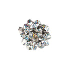 JAM Paper Small Gift Bows - 3-1/2" Diameter - Speckled Silver - 12 Pack-English only packaging