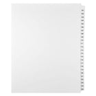 Mark Maker Legal Exhibit Index Tab Set of White Single Tabs, 1/25th Cut, Letter Size, No Holes, Number 101 - 125-White Single Tabs, 1/25th Cut