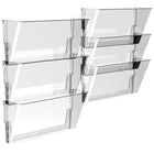 Storex Unbreakable Wall File - Legal Size - Clear - 6 Pack-Holds legal and letter size documents and folders
