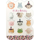 Rosedale 5-1/2" x 8" Juvenile Girl It's Your Birthday Greeting Cards And Envelopes, 12 Pack (15923)-Printed on premium uncoated card stock