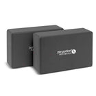 Zenzation Athletics 2-Piece Foam Yoga Block - Black-2-PC Yoga Blocks