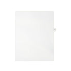 Mark Maker Legal Exhibit Index Tab White Single Tabs, 1/15th Cut, Letter Size, No Holes, Letter U, 25 Pack-White Single Tabs, 1/15th Cut