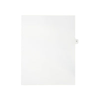 Mark Maker Legal Exhibit Index Tab White Single Tabs, 1/15th Cut, Letter Size, No Holes, Letter U, 25 Pack-White Single Tabs, 1/15th Cut