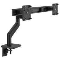 Humanscale M8.1 Monitor Arm with Crossbar - M81CMBB2B-With innovative features like its Compensator Mechanism and Self-Lubricating Precision Bearings, M8.1 allows users to effortlessly adjust their monitor(s) to their optimal ergonomic position while also providing top-to-bottom cable management