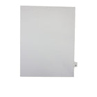Mark Maker Legal Exhibit Index Tab White Single Tabs, 1/26th Cut, Letter Size, No Holes, Letter W, 25 Pack-White Single Tabs, 1/26th Cut