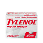 Tylenol Regular Strength 325mg, 100 Tablets-Fast and effective relief of headache, fever, and aches and pains