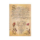 Paperblanks Hardcover Journals - Mini - Lined - Flemish Rose-Yellow, paper