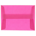 JAM Paper A2 Invitation Envelopes, 4.38 x 5.75, Magenta Pink Translucent Vellum, 50 Pack (1591626I)-Magenta translucent envelope