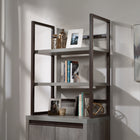 Sauder Manhattan Gate 2-Shelf Library Hutch - Mystic Oak-Available in Mystic Oak finish