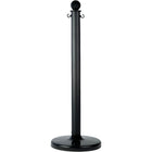 Mr.Chain 2.5" Crowd Control Stanchions, Black, 2 Pack (SEI664)-Base Diameter - 14"