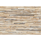 Komar Whitewashed Wood Wall Mural, 100" x 145"-Measures to 12'1" x 8'4"