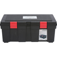 Zenith Safety 31-Gallon Tool Box Spill Kits, Universal, With Storage Container-Contents: 25 Sorbent pads (15" x 17") , 4 Sorbent socks (3" x 48') , 5 Sorbent pillows (8" x 18") , 1 Bag of Oil Gator 30-lb , 1 Drain cover 36" x 36", 2 Pairs nitrile gloves 2XL (11) , 2 Pairs safety goggles (one size), 3 Disposal bags (26" x 36")