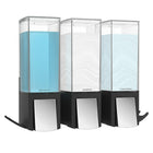 Better Living Clever Triple Dispenser, Matte Black (77384)-Lever Button Convenience