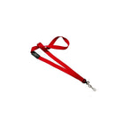 Beslayn Heavy Duty 5/8" Flat Ribbed Polyester Breakaway Lanyard With Nickel-Plated Steel Swivel Hook, Red, 100 Pack-Easy, convenient way to display your name badge