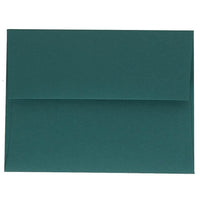 JAM Paper A2 Invitation Envelopes, 4.38 x 5.75, Teal Blue, 250 Pack (124823544H)-Teal dark base envelope