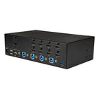 StarTech 4 Port HDMI Dual Display KVM Switch (SV431DHD4KU)-Two built-in USB 3.0 ports and independent HID keyboard/mouse ports