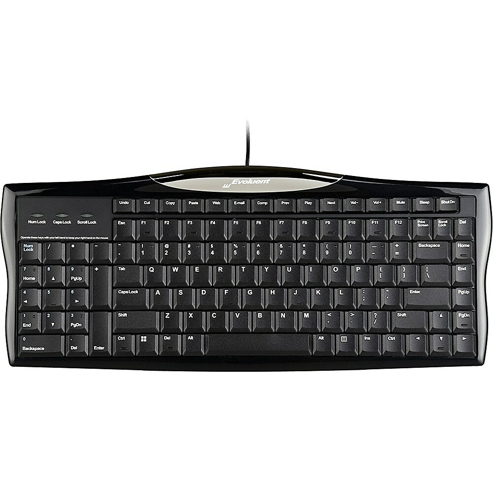 Evoluent Reduced Reach Right-Hand Keyboard, Cable Connectivity