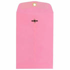 JAM Paper Brite Hue Open End Envelope with Clasp - 6" x 9" - Ultra Pink - 100 Pack-Size: 6 x 9 inches