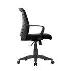 Nicer Furniture Black Rainbow Task Office Chair-Pneumatic height adjustment lets users customize seat level.  