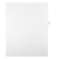 Mark Maker Legal Exhibit Index Tab White Single Tabs, 1/15th Cut, Letter Size, No Holes, Number 51, 25 Pack-White Single Tabs, 1/15th Cut