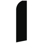 Swooper Banner Kit With Pole & Ground Spike, Black-Banner is approximately 32" wide and 132" tall, however once fully assembled, pole reaches 16' above ground!