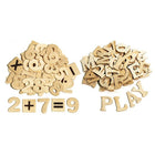 Chenille Kraft Wood Letters & Numbers Set, 1 1/2" (CK-3623)-Set contains natural wood capital letters and numbers