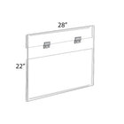 Azar Displays 22" x 28" Large Acrylic Poster Frame (182722)-Acrylic