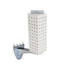 Azar Displays Pegboard Extension Display, 12" x 4", White (700231-WHT)-White Metal