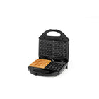 Salton Belgian Waffle Maker-Dual indicator lights: Red "Power", Green "Ready"