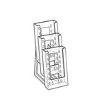 Azar Displays 3-Tier Tri-Fold Size Modular Brochure Holder For Counter, 2 Pack (252303)-Three-tier tri-fold size holder