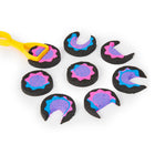 Kinetic Sand Slice N’ Surprise Set - 13.5 oz - Black, Pink and Blue Sand-7 Kinetic Sand tools and molds: With 7 kinetic sand molds and tools to create with, transform the sand and customize your effects! All the tools pack together for compact storage!