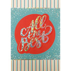 Millbrook Studios 5-3/8" x 7-3/4" All The Best Greeting Cards and Envelopes, 18 Pack (06737)-Printed on uncoated card stock
