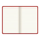 Letts Icon Note Notebook - 7 5/8" x 5" - Red-Red hardback with turned edges