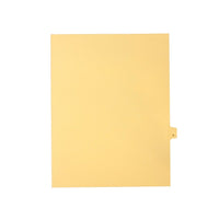 Mark Maker Legal Exhibit Index Tab Buff Single Tabs, 1/26h Cut, Letter Size, No Holes, Letter R, 25 Pack-Buff Single Tabs, 1/26th Cut