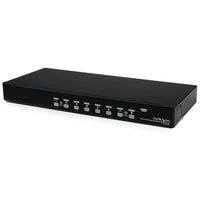 StarTech 1U Rackmount USB KVM Switch with OSD, 8 Port-Extracting the keyboard strokes from the USB connection this KVM enables hot key support for wireless keyboard and mouse combo kits that use a single USB receiver