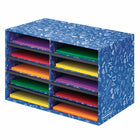Fellowes Bankers Box For Classroom - 10 Compartment Literature Sorter-Easy crashlock assembly