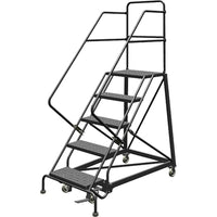 Safety Slope Rolling Ladder-Material - Steel