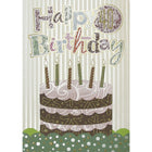 Rosedale Greeting Card, Birthday Age 40, Cake-Printed on premium coated card stock