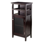 Winsome Alta Wine Cabinet-Overall size is 17.5"W x 10"D x 41"H
