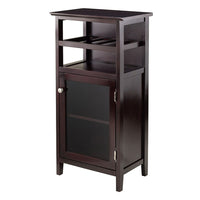 Winsome Alta Wine Cabinet-Overall size is 17.5"W x 10"D x 41"H