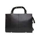Ashlin Winchester Slim Briefcase with Long Strap, 2 Handles, Black-Keep everything in its place in this slim briefcase, that accompanies you everywhere. Use as a briefcase with the two short handles, or wear on your shoulder - hands free