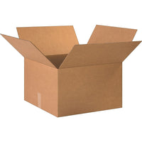 Corrugated Shipping Box - 20" L x 20" W x 12" H - Kraft - 15 Pack-Brown/Kraft