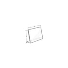 Azar Displays Square Slanted, L-Shape Acrylic Sign Holder, 5" x 5", 10 Pack (112728)-Made from acrylic