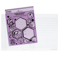 Louis Garneau Interlined/Dotted Notebook, 9" x 7", 32 Pages, Purple-32 pages