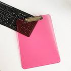 JAM Paper Plastic Clipboards, 9 x 13, Pink, 12 Pack (340926883A)-5