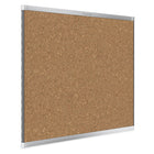 Quartet Prestige 2 Magnetic Cork Bulletin Board - Graphite Frame - 48" x 36"-Durable large grain magnetic cork has a durable steel-backing and is self-healing
