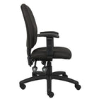 Nicer Furniture Fabric Ergonomic Task Chair with Loop Arms-Seat dimensions: 19.5"W x 18"D
